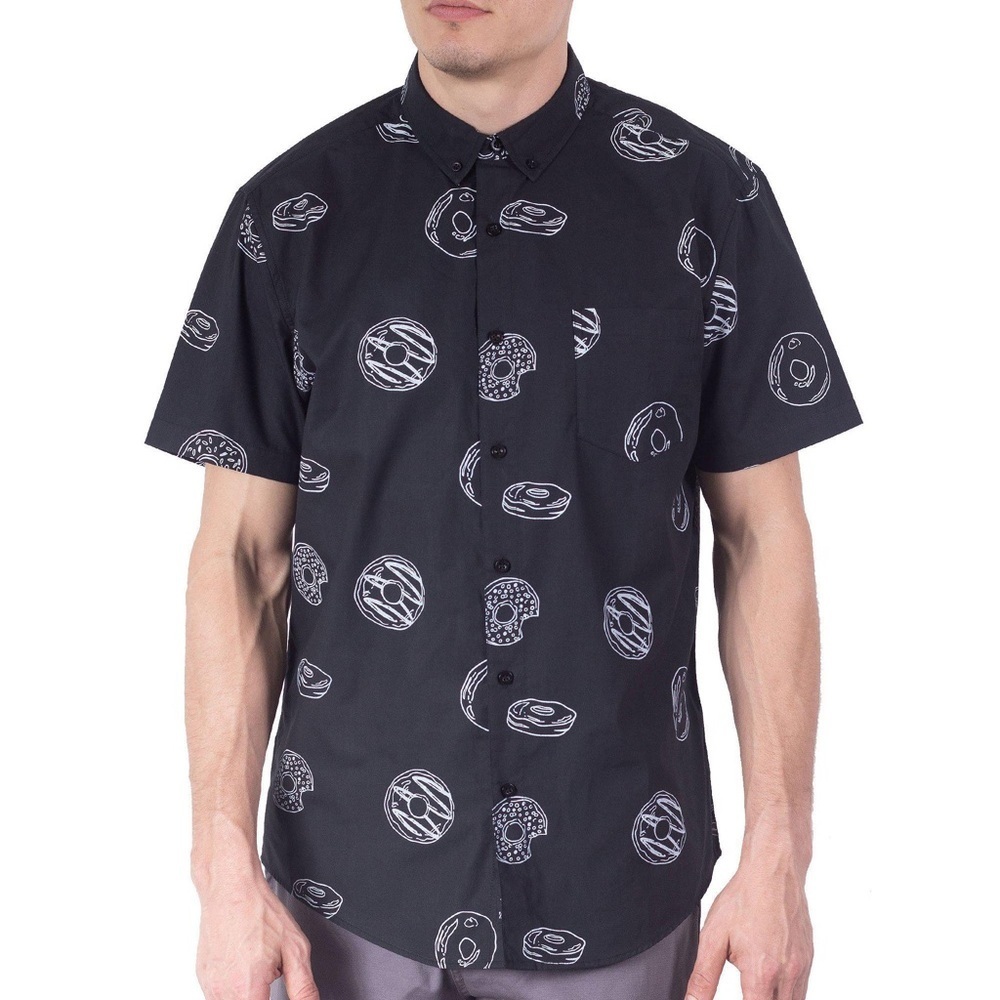 Visive NEW Mens Button Down Donut Print Shirt 3XL